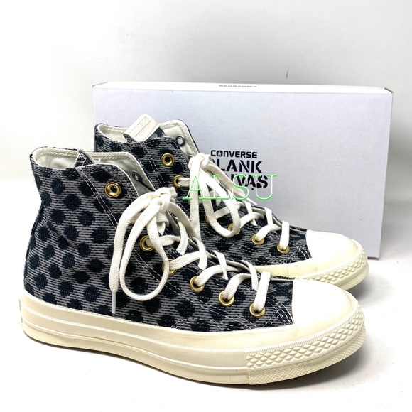 Convers 🔥SALE!🔥 BLANK CANVAS Chuck 70 NY Polka Debby Women Size 159085C - Picture 5 of 9